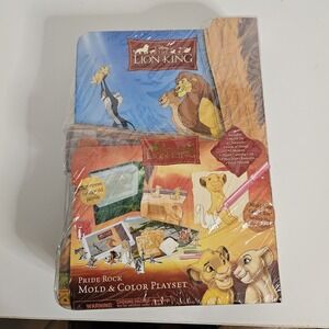 Disney The Lion King  Pride Rock Mold & Color Playset Vintage 2003‎ Sealed Simba
